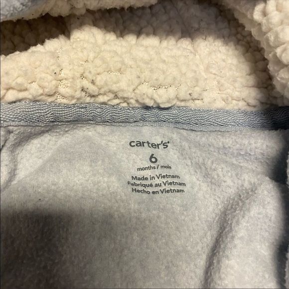 GEORGE | 3/$15 Baby Boy Polarbear Sleeper With Hood - Picture 3 of 5